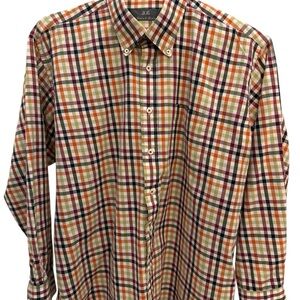 Hinton & Hinton Multicolor Plaid Button-Up Shirt Sz XL. Like new.